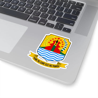 Coat of arms of Cirebon Regency (Indonesia) (Coat of Arms) STICKER Vinyl Kiss-Cut Decal - The Sticker Space