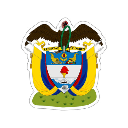 Coat of arms of Colombia (1890) STICKER Vinyl Die-Cut Decal-White-The Sticker Space