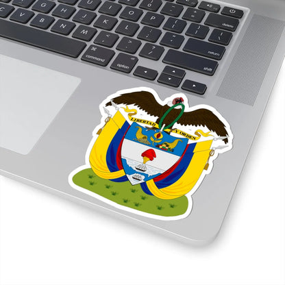 Coat of arms of Colombia (1890) - STICKER Vinyl Kiss-Cut Decal - The Sticker Space