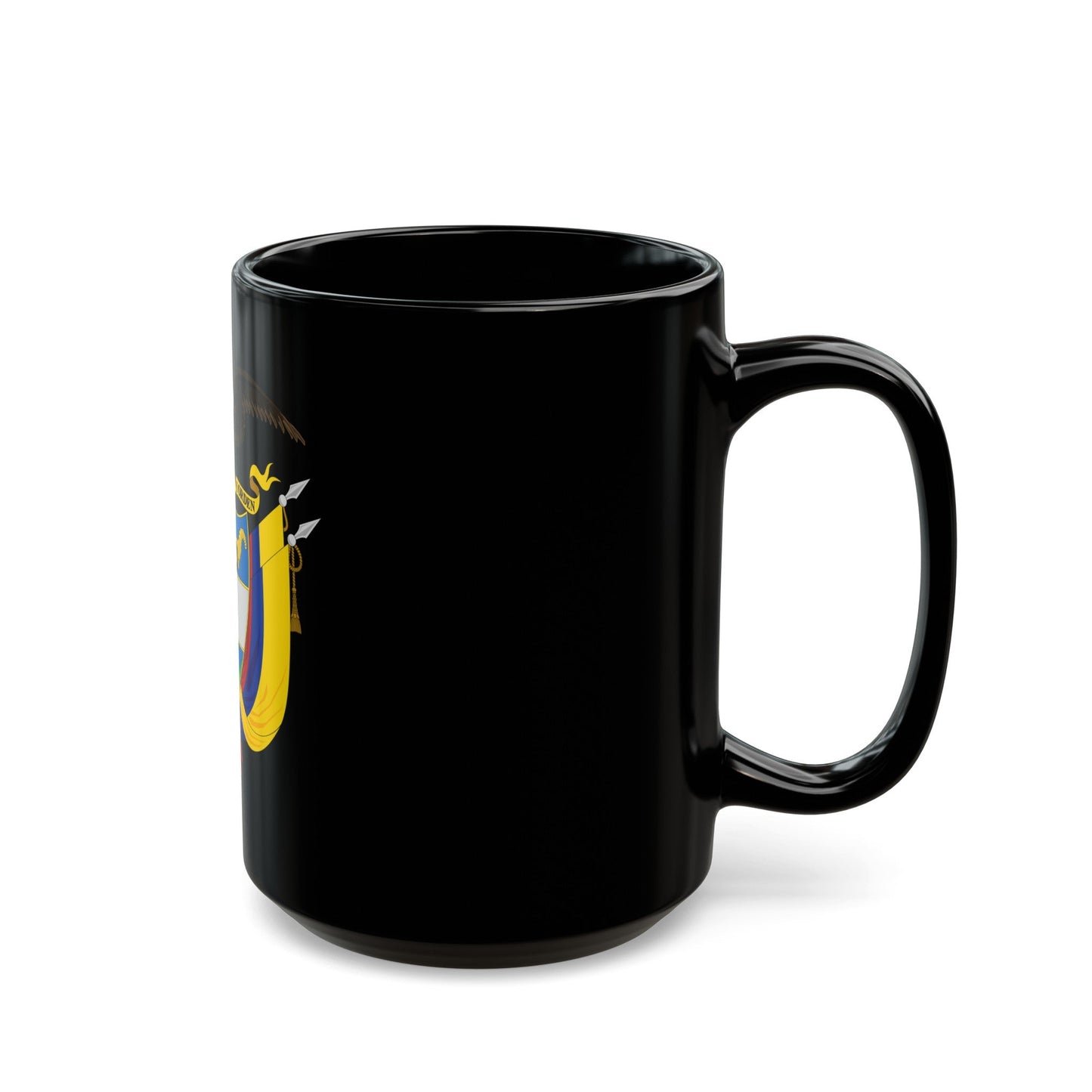 Coat of arms of Colombia 2 - Black Coffee Mug-The Sticker Space