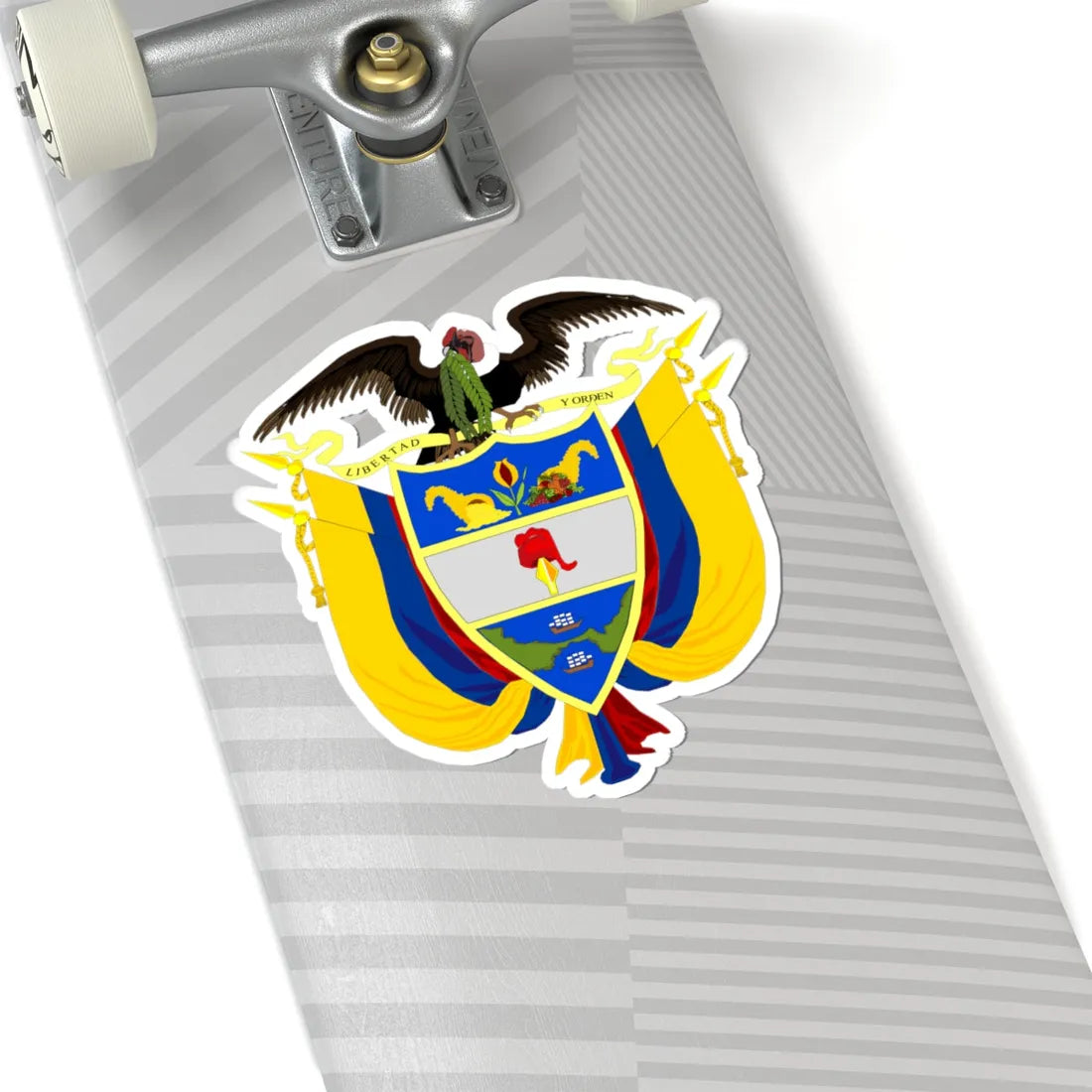 Coat of arms of Colombia 2 (Colombia) (Coat of Arms) STICKER Vinyl Kiss-Cut Decal - The Sticker Space