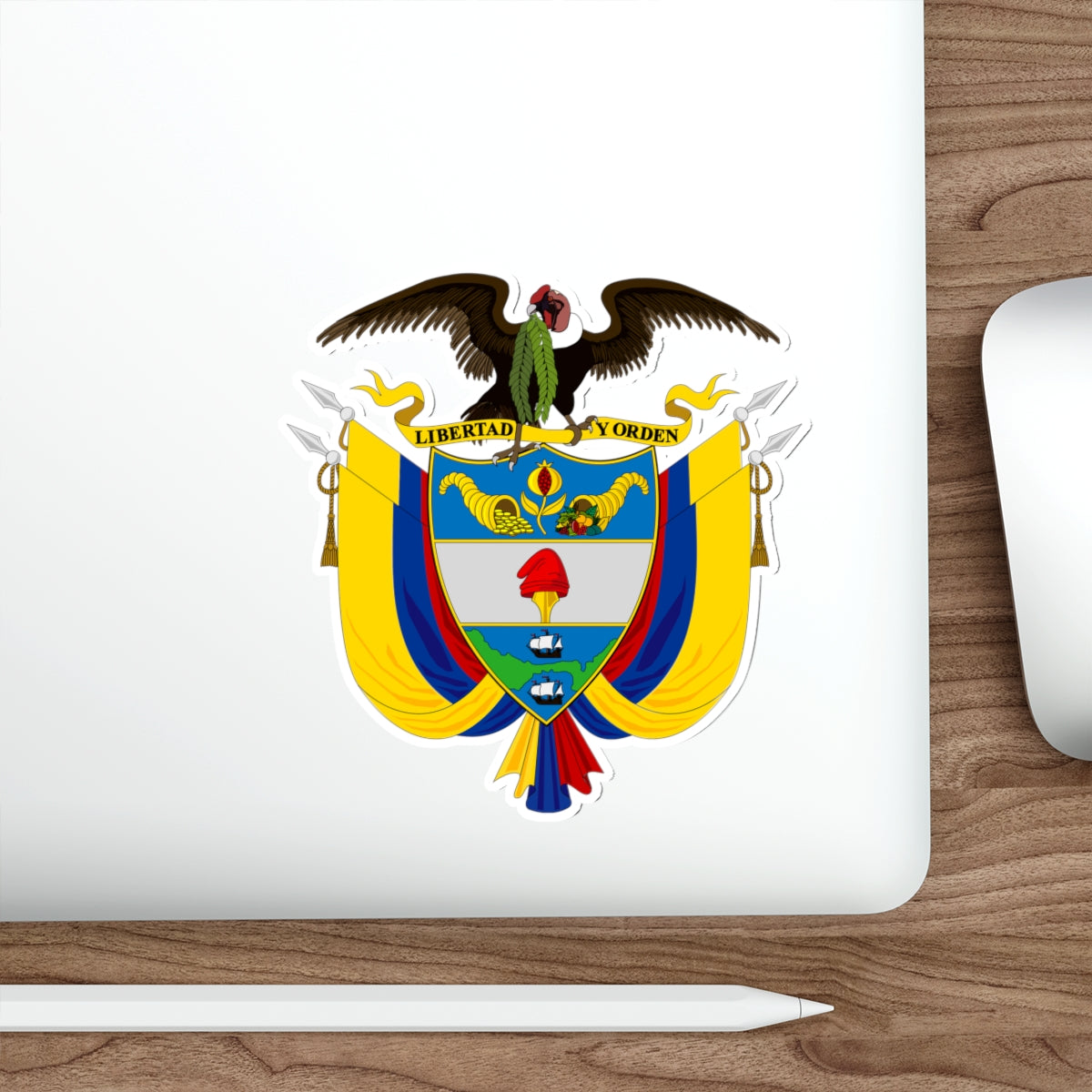 Coat of arms of Colombia 2 STICKER Vinyl Die-Cut Decal-The Sticker Space