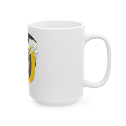 Coat of arms of Colombia 2 - White Coffee Mug-The Sticker Space