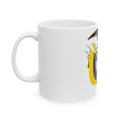 Coat of arms of Colombia 2 - White Coffee Mug-The Sticker Space