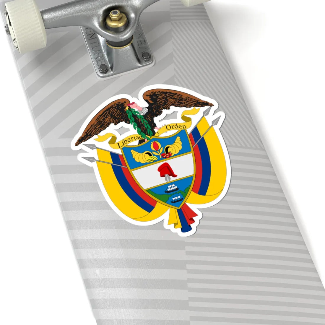 Coat of arms of Colombia 2004 (Colombia) (Coat of Arms) STICKER Vinyl Kiss-Cut Decal - The Sticker Space