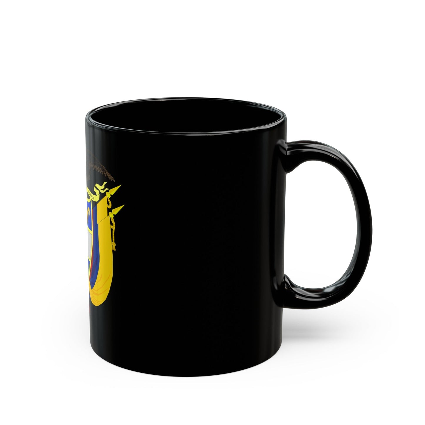 Coat of arms of Colombia 3 - Black Coffee Mug-The Sticker Space