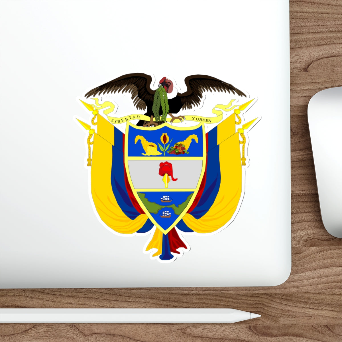 Coat of arms of Colombia 3 STICKER Vinyl Die-Cut Decal-The Sticker Space