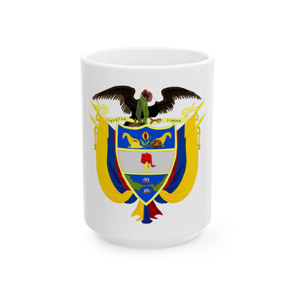 Coat of arms of Colombia 3 - White Coffee Mug-15oz-The Sticker Space