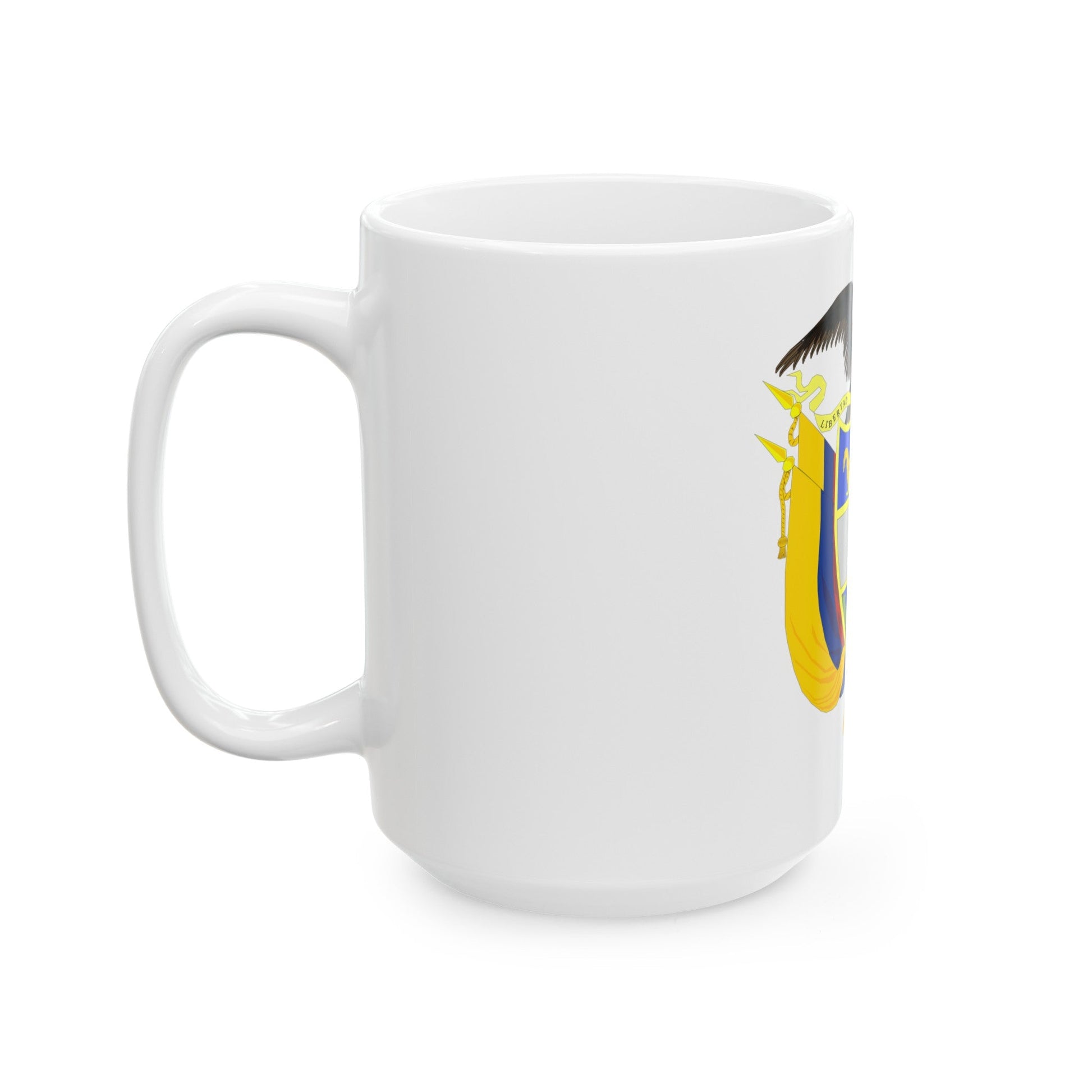 Coat of arms of Colombia 3 - White Coffee Mug-The Sticker Space