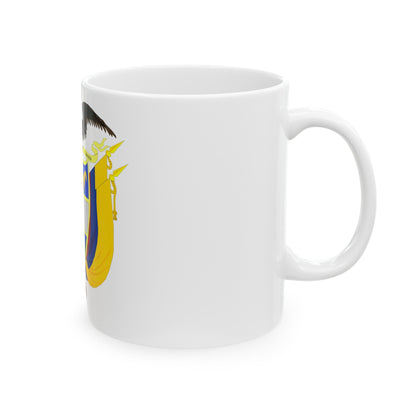 Coat of arms of Colombia 3 - White Coffee Mug-The Sticker Space