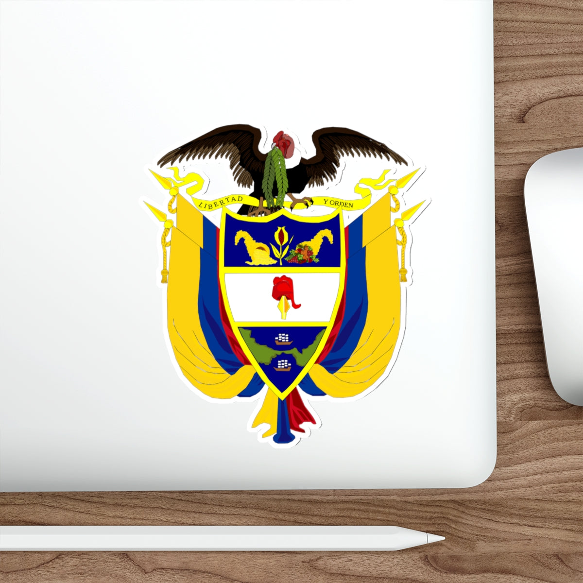 Coat of arms of Colombia 4 STICKER Vinyl Die-Cut Decal-The Sticker Space