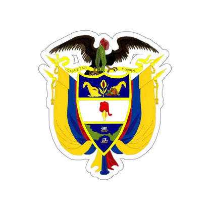 Coat of arms of Colombia 4 STICKER Vinyl Die-Cut Decal - The Sticker Space