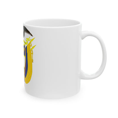 Coat of arms of Colombia 4 - White Coffee Mug-The Sticker Space