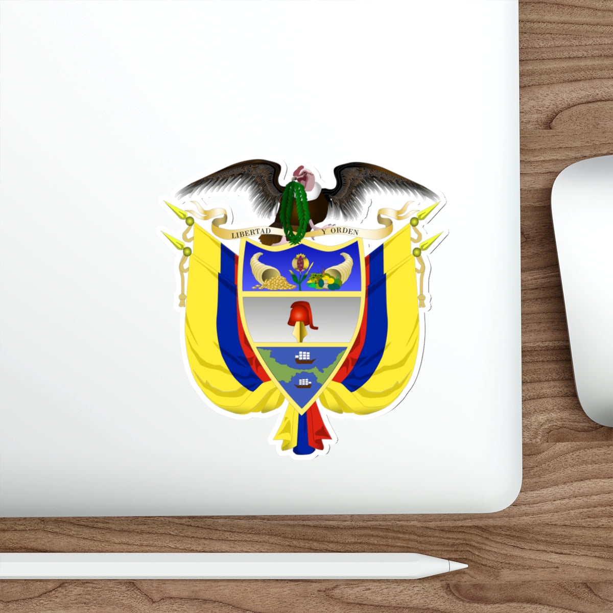 Coat of arms of Colombia 5 STICKER Vinyl Die-Cut Decal-The Sticker Space