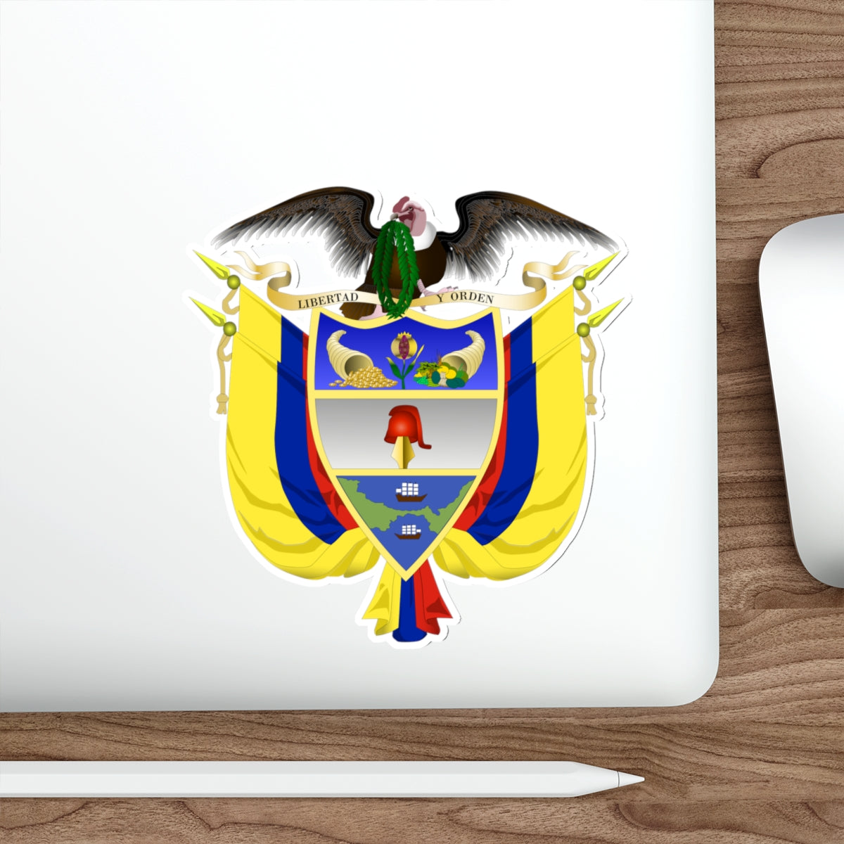 Coat of arms of Colombia 5 STICKER Vinyl Die-Cut Decal-The Sticker Space