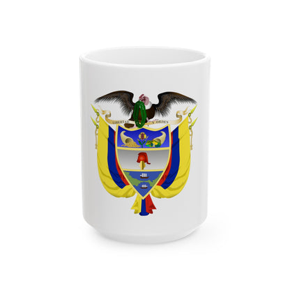 Coat of arms of Colombia 5 - White Coffee Mug-15oz-The Sticker Space