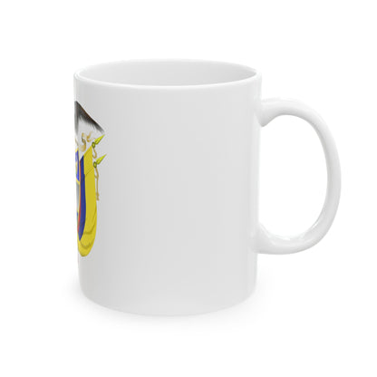 Coat of arms of Colombia 5 - White Coffee Mug-The Sticker Space