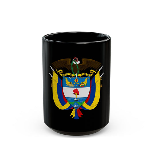 Coat of arms of Colombia - Black Coffee Mug-15oz-The Sticker Space