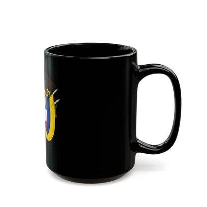 Coat of arms of Colombia - Black Coffee Mug-The Sticker Space