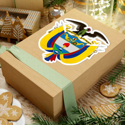 Coat of arms of Colombia Regular use (Colombia) (Coat of Arms) STICKER Vinyl Kiss-Cut Decal - The Sticker Space