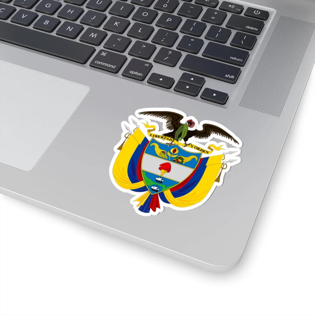 Coat of arms of Colombia Regular use (Colombia) (Coat of Arms) STICKER Vinyl Kiss-Cut Decal - The Sticker Space