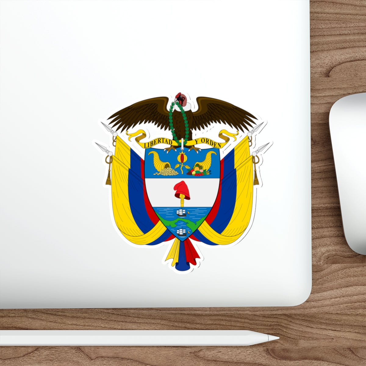 Coat of arms of Colombia STICKER Vinyl Die-Cut Decal-The Sticker Space