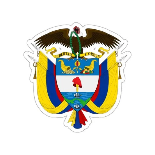 Coat of arms of Colombia STICKER Vinyl Die-Cut Decal 2 Inch - The Sticker Space