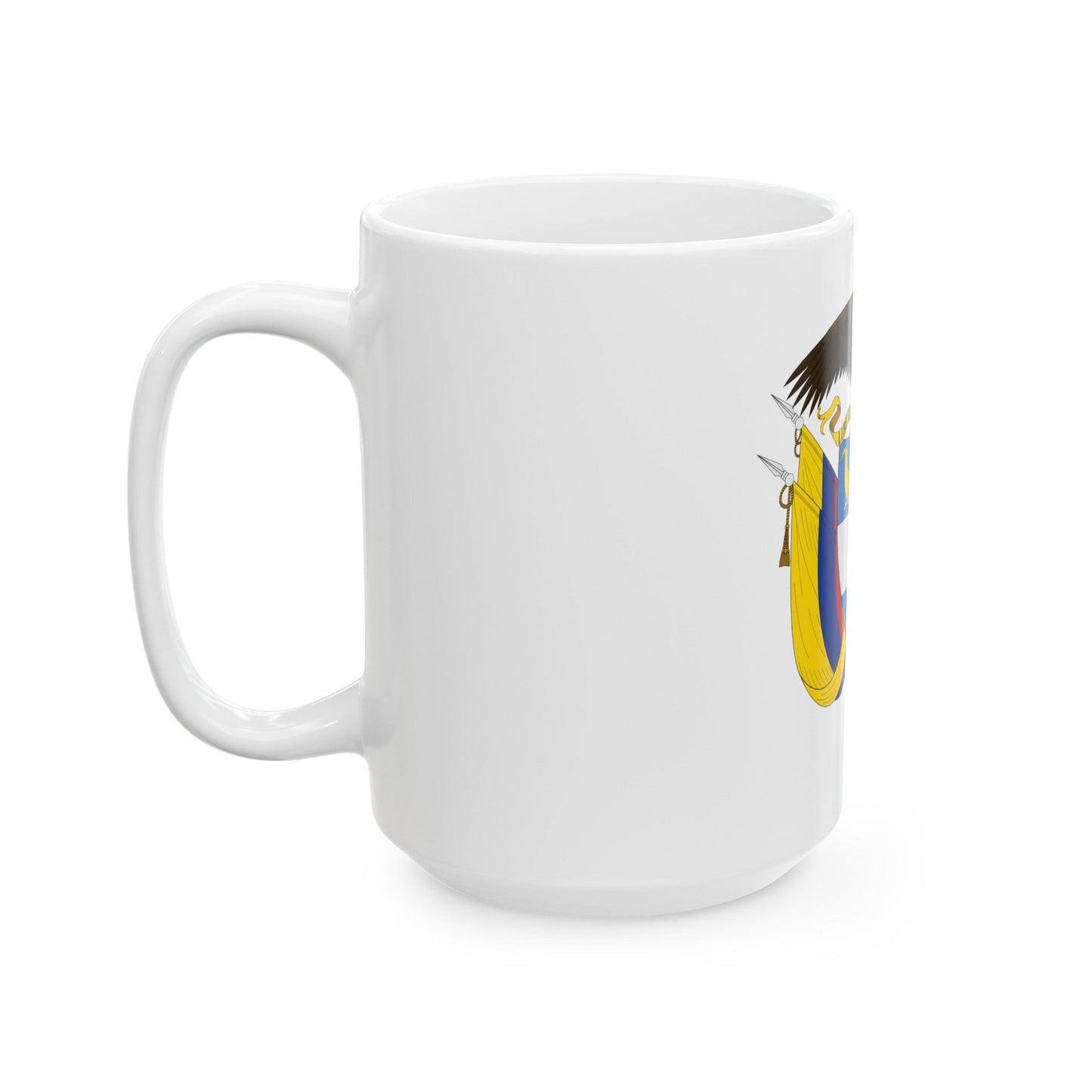 Coat of arms of Colombia - White Coffee Mug-The Sticker Space