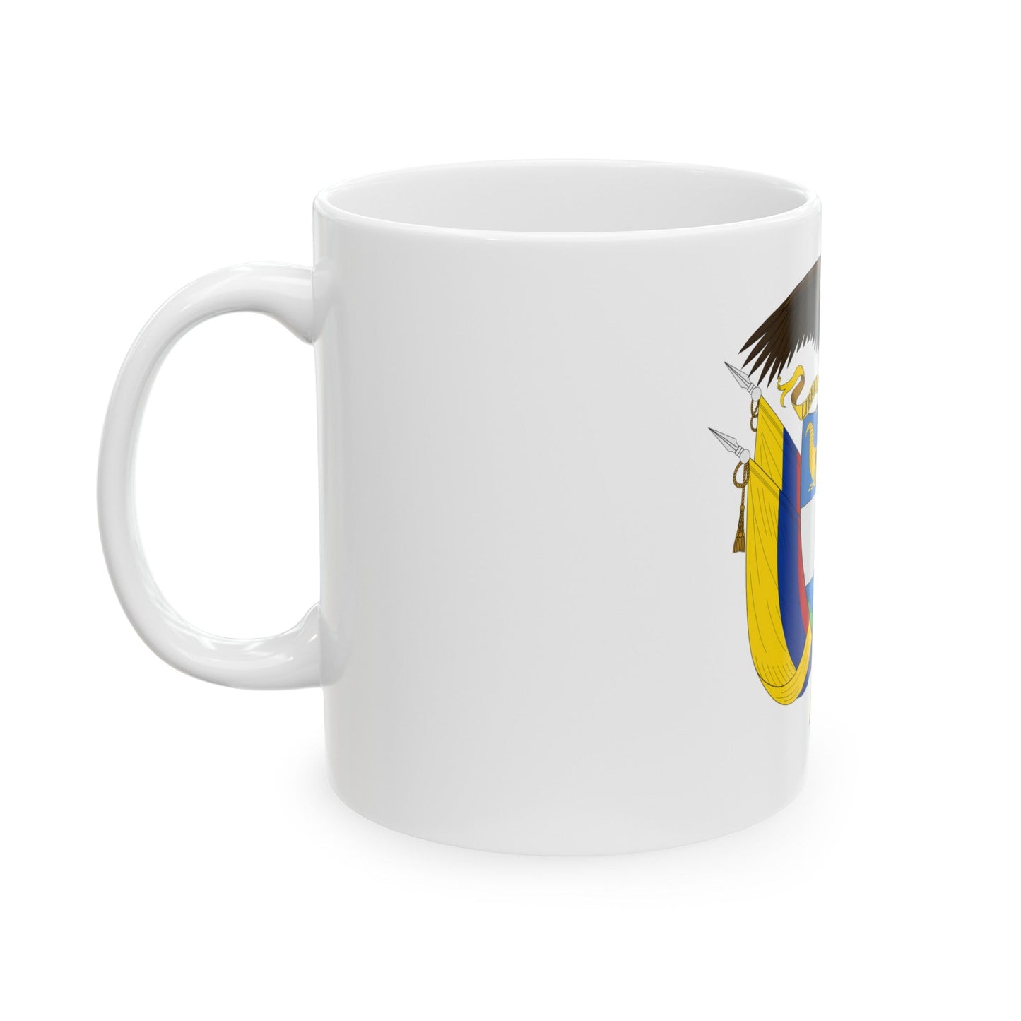 Coat of arms of Colombia - White Coffee Mug-The Sticker Space