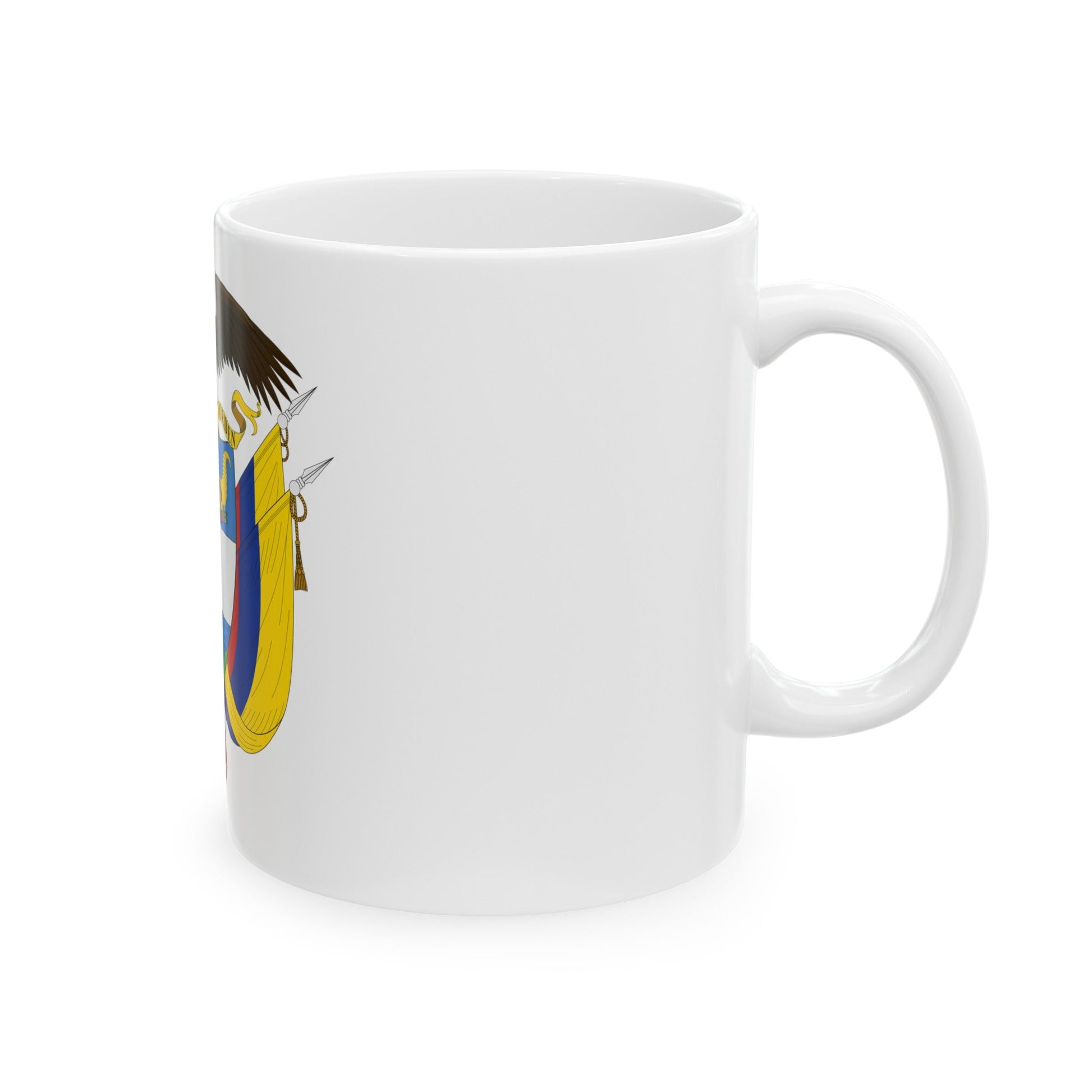 Coat of arms of Colombia - White Coffee Mug-The Sticker Space