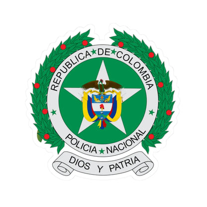 Coat of arms of colombian national police (Colombia) (Coat of Arms) STICKER Vinyl Kiss-Cut Decal 2 Inch White - The Sticker Space
