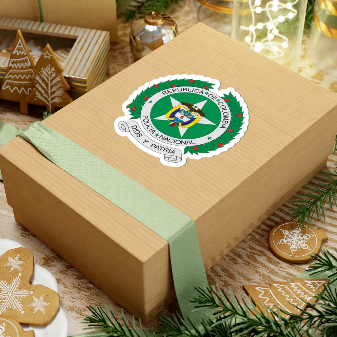 Coat of arms of colombian national police (Colombia) (Coat of Arms) STICKER Vinyl Kiss-Cut Decal - The Sticker Space