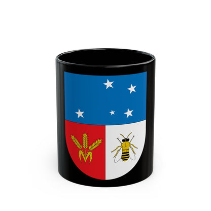 Coat of arms of Colonia Department - Black Coffee Mug-11oz-The Sticker Space