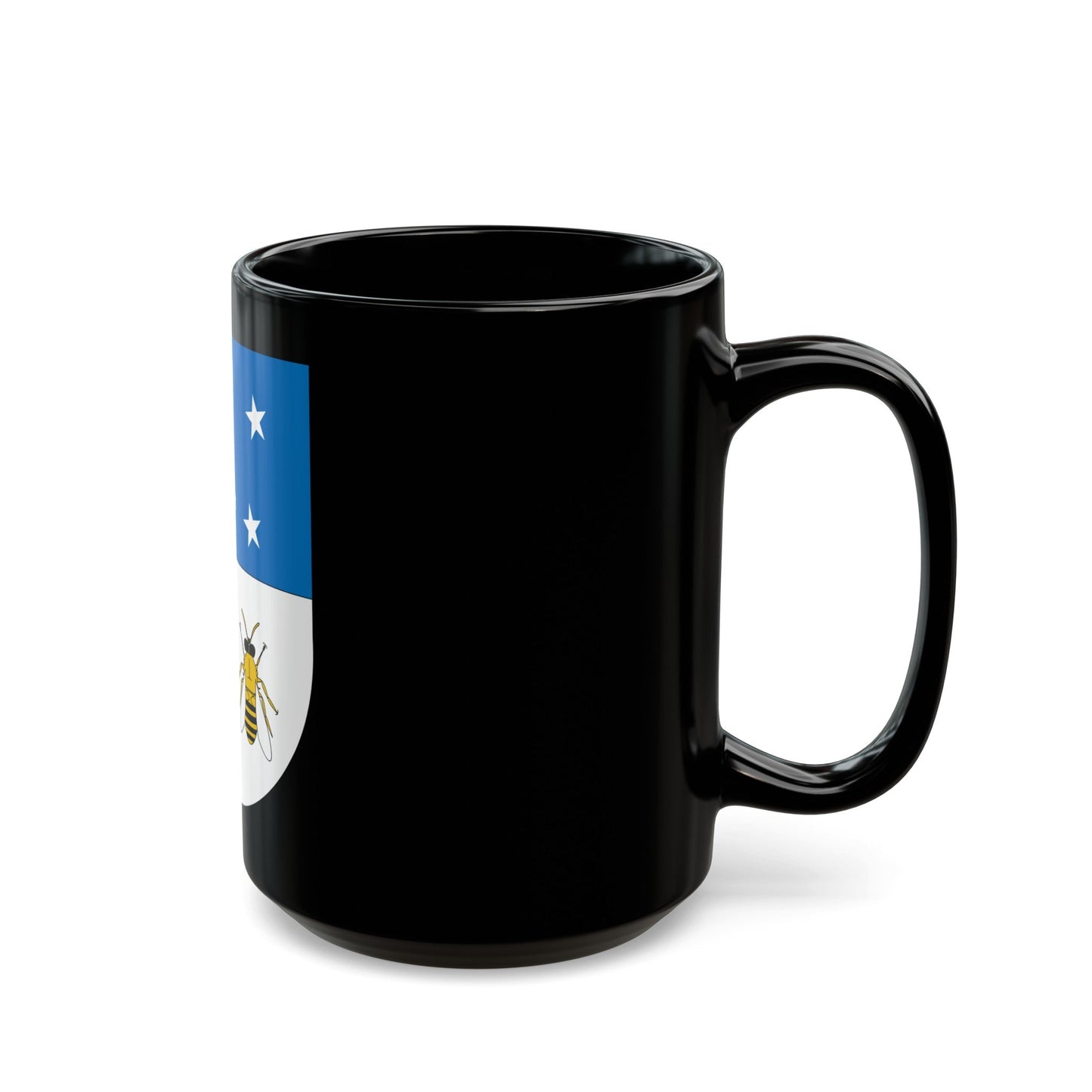 Coat of arms of Colonia Department - Black Coffee Mug-The Sticker Space