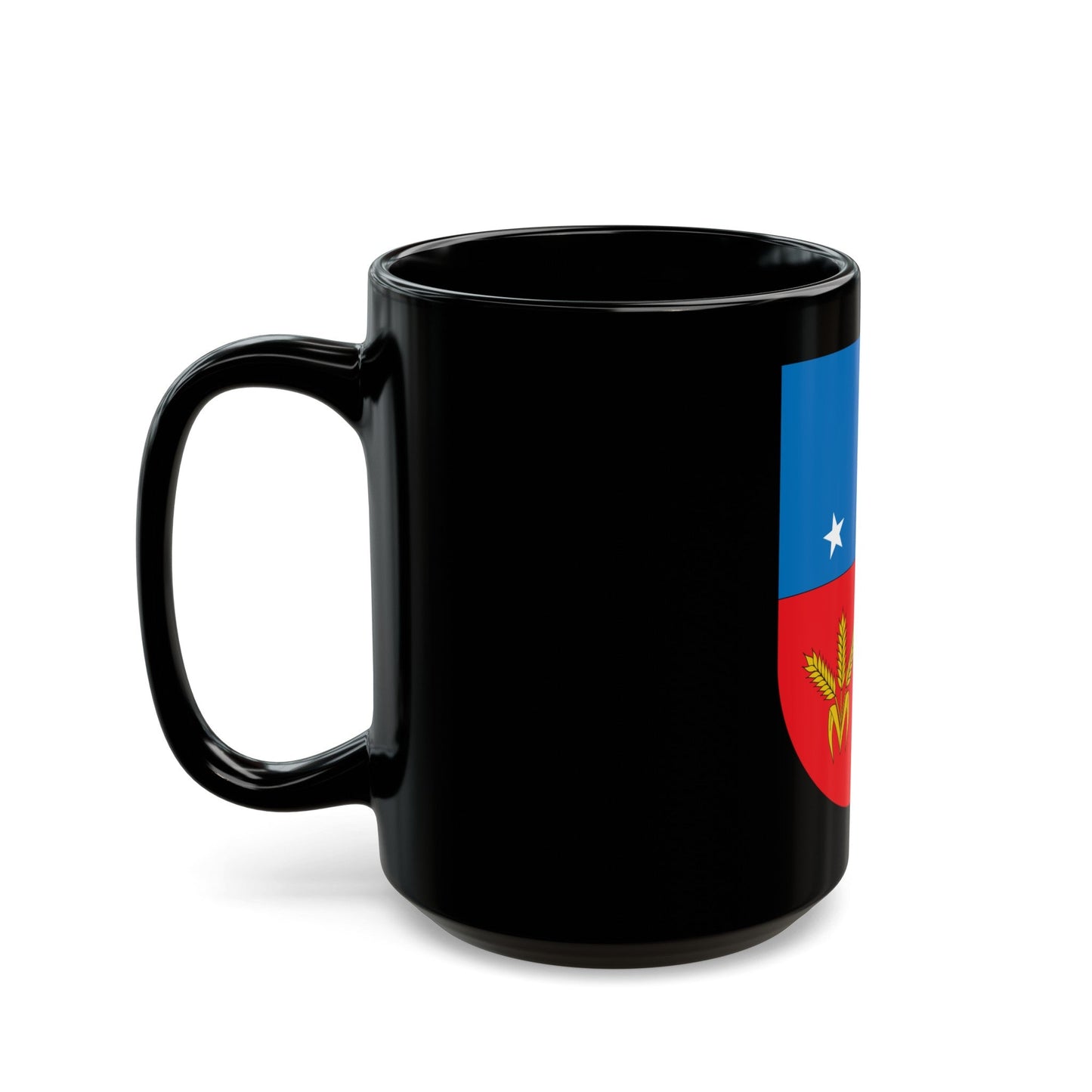 Coat of arms of Colonia Department - Black Coffee Mug-The Sticker Space