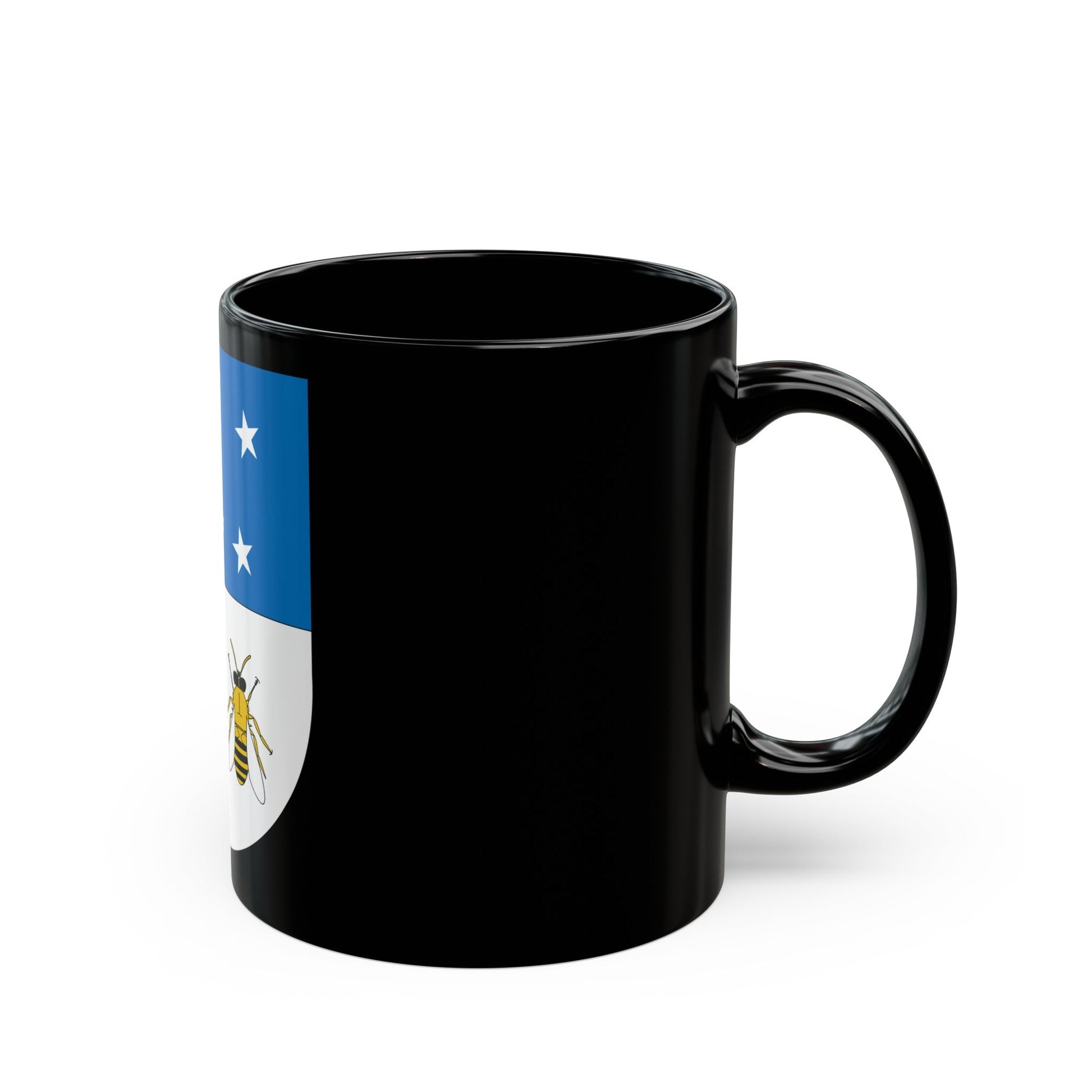 Coat of arms of Colonia Department - Black Coffee Mug-The Sticker Space