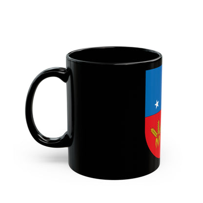 Coat of arms of Colonia Department - Black Coffee Mug-The Sticker Space