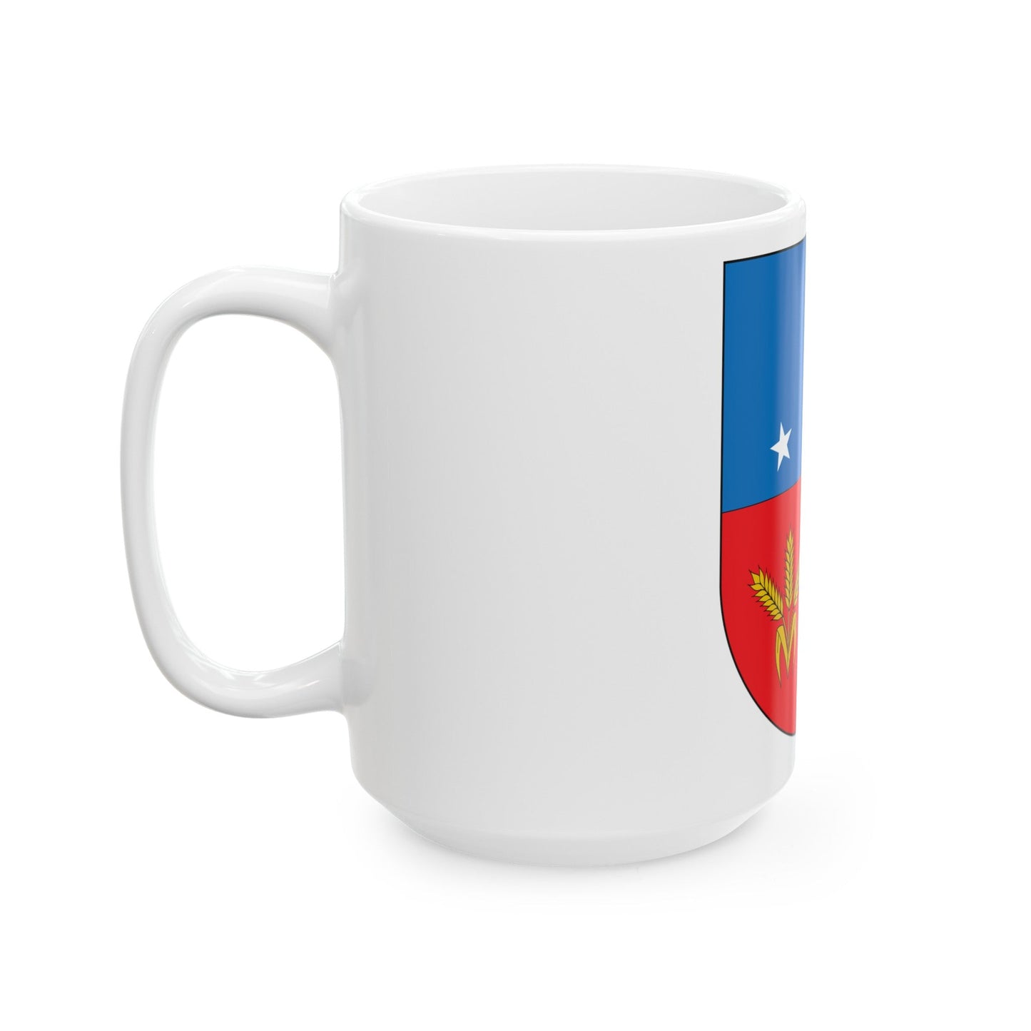 Coat of arms of Colonia Department - White Coffee Mug-The Sticker Space