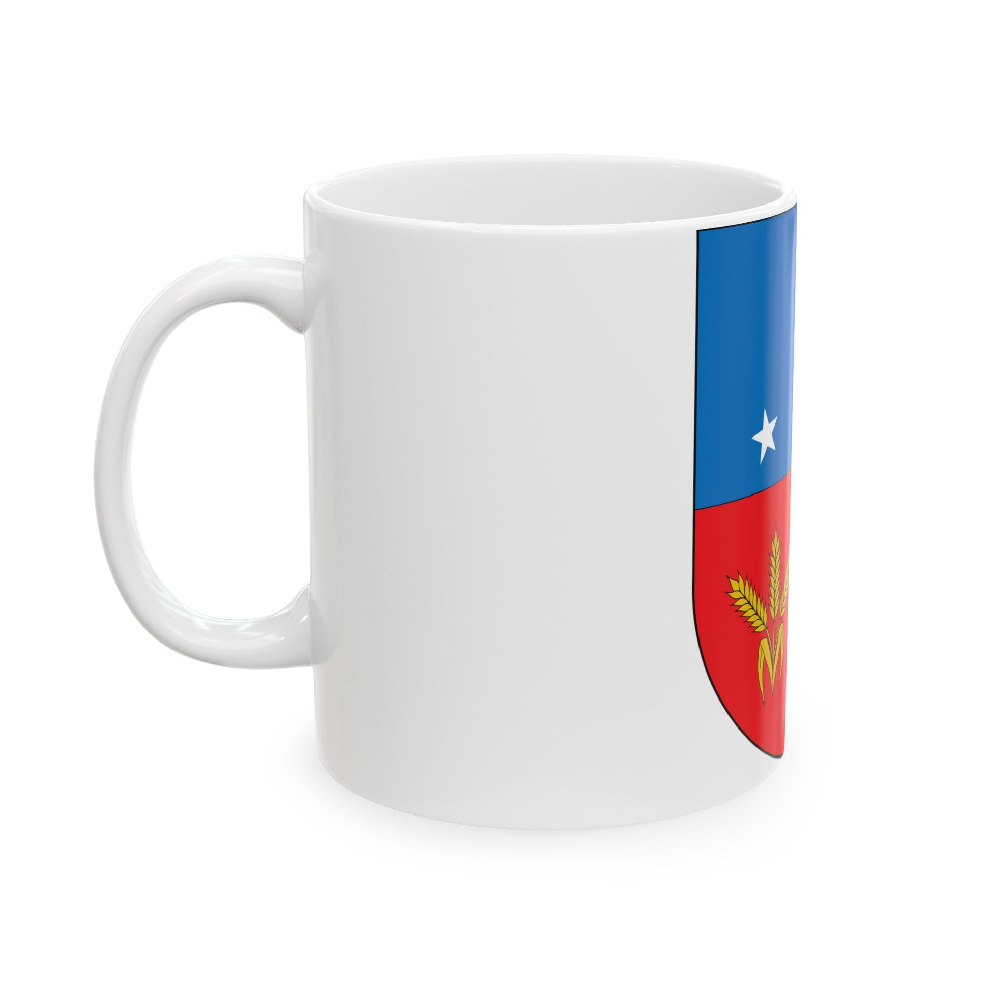 Coat of arms of Colonia Department - White Coffee Mug-The Sticker Space