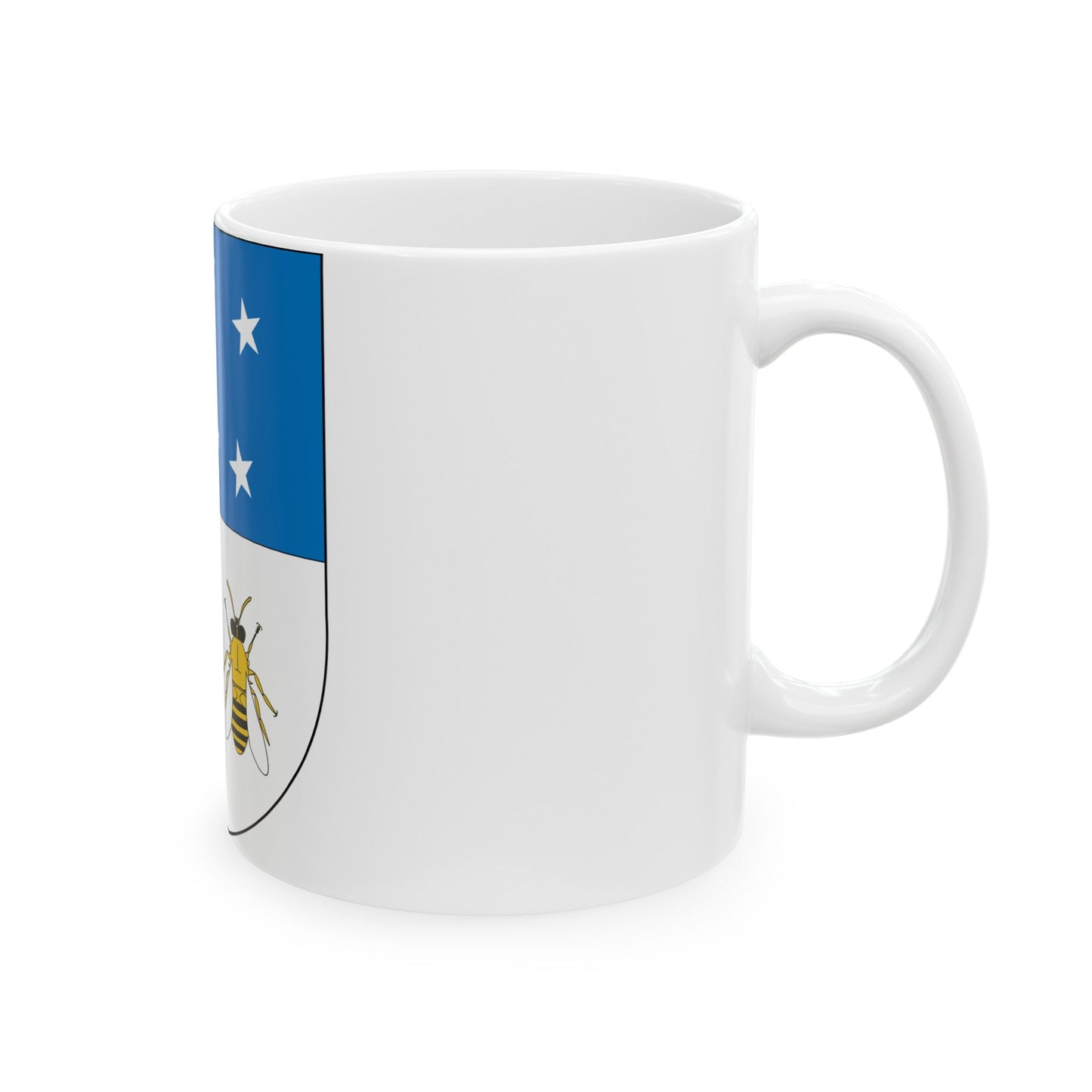 Coat of arms of Colonia Department - White Coffee Mug-The Sticker Space