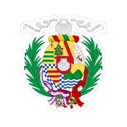 Coat of Arms of Concha Espina (Spain) (Coat of Arms) STICKER Vinyl Kiss-Cut Decal 4 Inch White - The Sticker Space