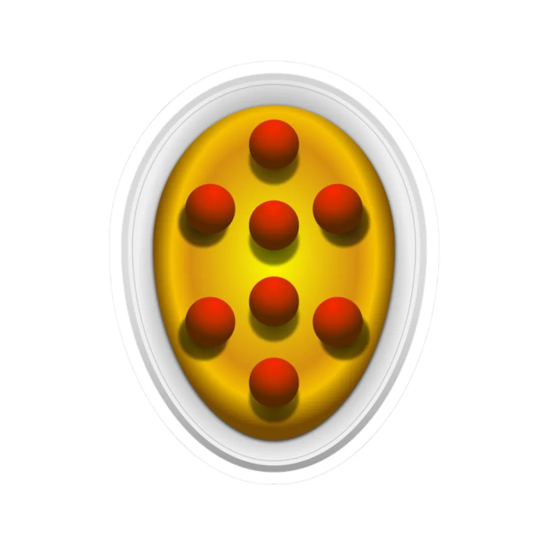 Coat of arms of Cosimo il Vecchio type 2 (Italy) (Coat of Arms) STICKER Vinyl Kiss-Cut Decal 2 Inch White - The Sticker Space