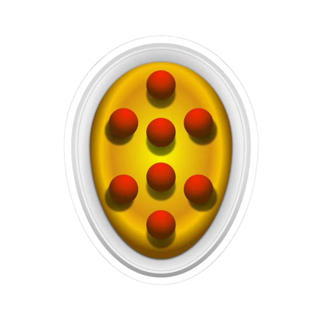 Coat of arms of Cosimo il Vecchio type 2 (Italy) (Coat of Arms) STICKER Vinyl Kiss-Cut Decal 3 Inch White - The Sticker Space