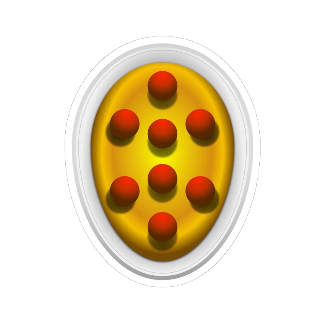 Coat of arms of Cosimo il Vecchio type 2 (Italy) (Coat of Arms) STICKER Vinyl Kiss-Cut Decal 4 Inch White - The Sticker Space