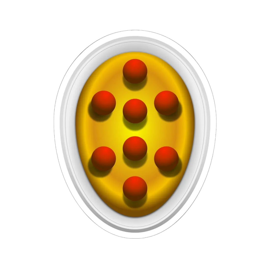 Coat of arms of Cosimo il Vecchio type 2 (Italy) (Coat of Arms) STICKER Vinyl Kiss-Cut Decal 6 Inch White - The Sticker Space