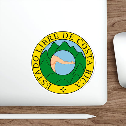 Coat of arms of Costa Rica (1824-1840 and 1842-1848) STICKER Vinyl Die-Cut Decal-The Sticker Space