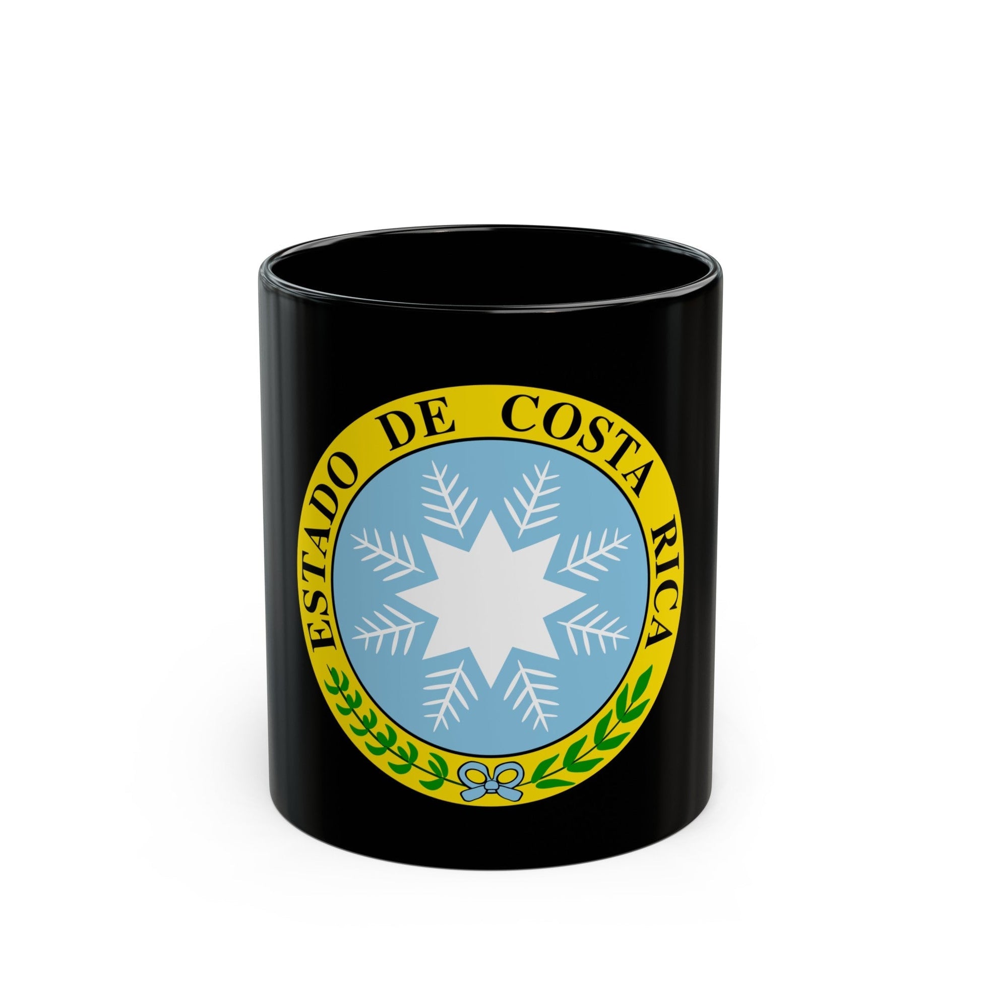 Coat of arms of Costa Rica (1840-1842) - Black Coffee Mug-11oz-The Sticker Space