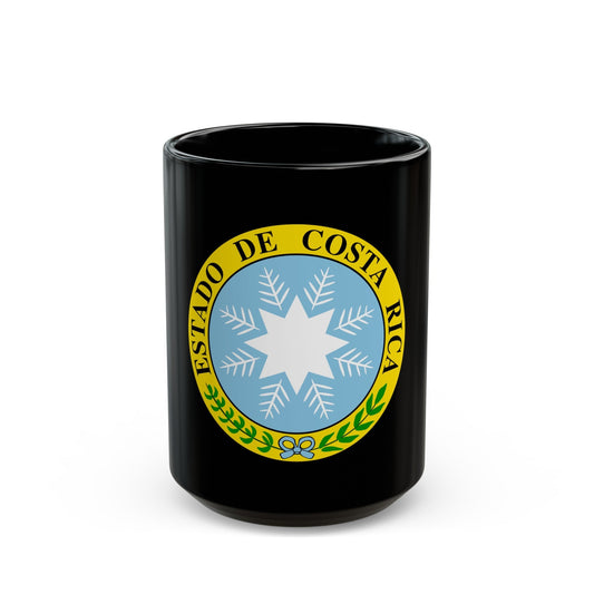 Coat of arms of Costa Rica (1840-1842) - Black Coffee Mug-15oz-The Sticker Space