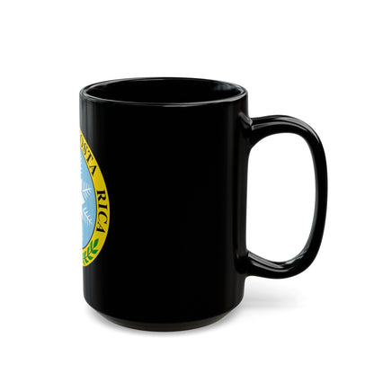 Coat of arms of Costa Rica (1840-1842) - Black Coffee Mug-The Sticker Space