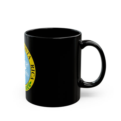 Coat of arms of Costa Rica (1840-1842) - Black Coffee Mug-The Sticker Space